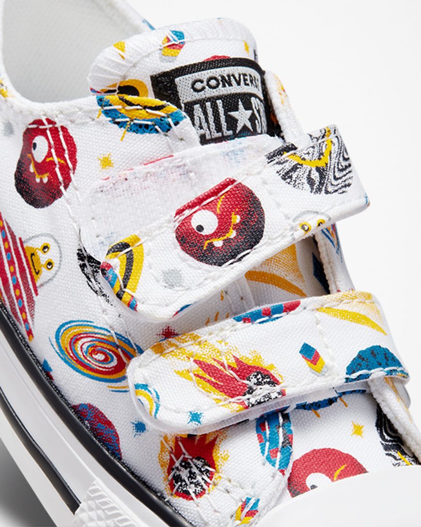 Dívčí Boty Nízké Converse Chuck Taylor All Star Easy-On Space Cruiser Bílé Červené | CZ WDG3126